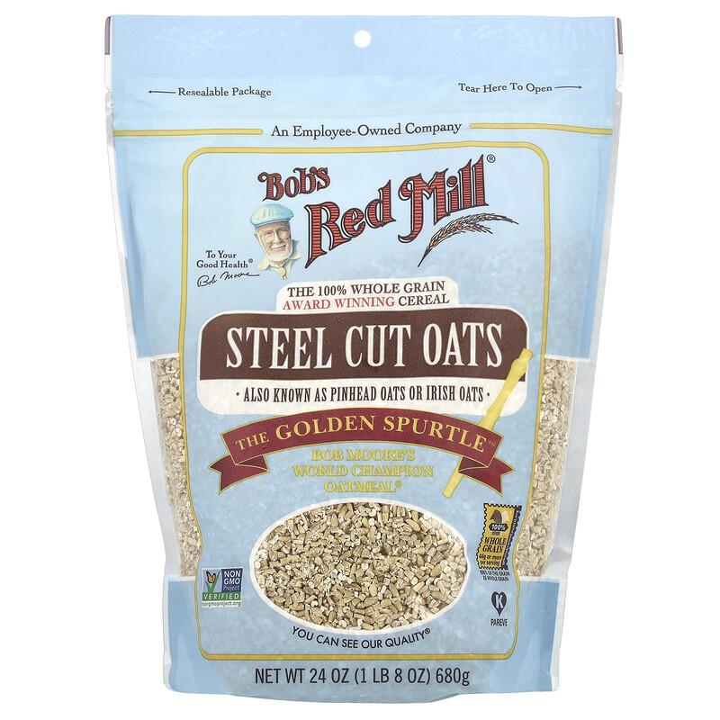 Steel Cut Oats, Whole Grain, 24 oz (680 g)