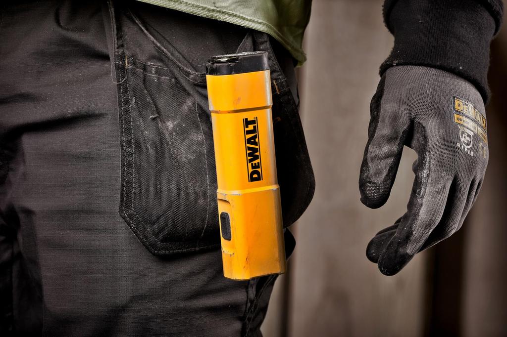 DeWalt LED Maximum Brightness 1000 IP54 Dustproof and (DEWALT) Flashlight, Rechargeable, Lumens, Waterproof, DCL183-XJ