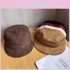 Solid Women Fashion Color Suede Flat Top Hat For Autumn And Wearing Winter