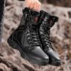 TUINANLE Men Work Boots Autumn Outdoor Hiking Boots Lace Up Mountaineering Shoes Breathable Hunting Training Boot High-top