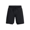 Logo Print Mid-Waist Quick-Dry Drawstring Casual Shorts Men Bottoms Black 1382641-001