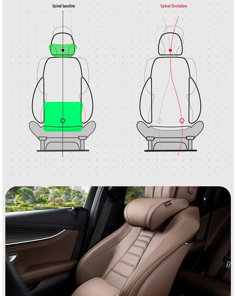 BMW Headrest & Lumbar Support: Compatible with 5 Series, i3, 7 Series, X1, iX3, X5, X6, X7.