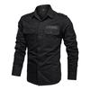 Spring and Autumn New Men's Casual Military Shirt Cotton Long Sleeve Shirt Large Size Shirt Men's