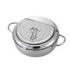 304 Stainless Steel Deep Frying Pot 3.4L Capacity 33x24.8x15CM Kitchen Cooking Fryer Pot