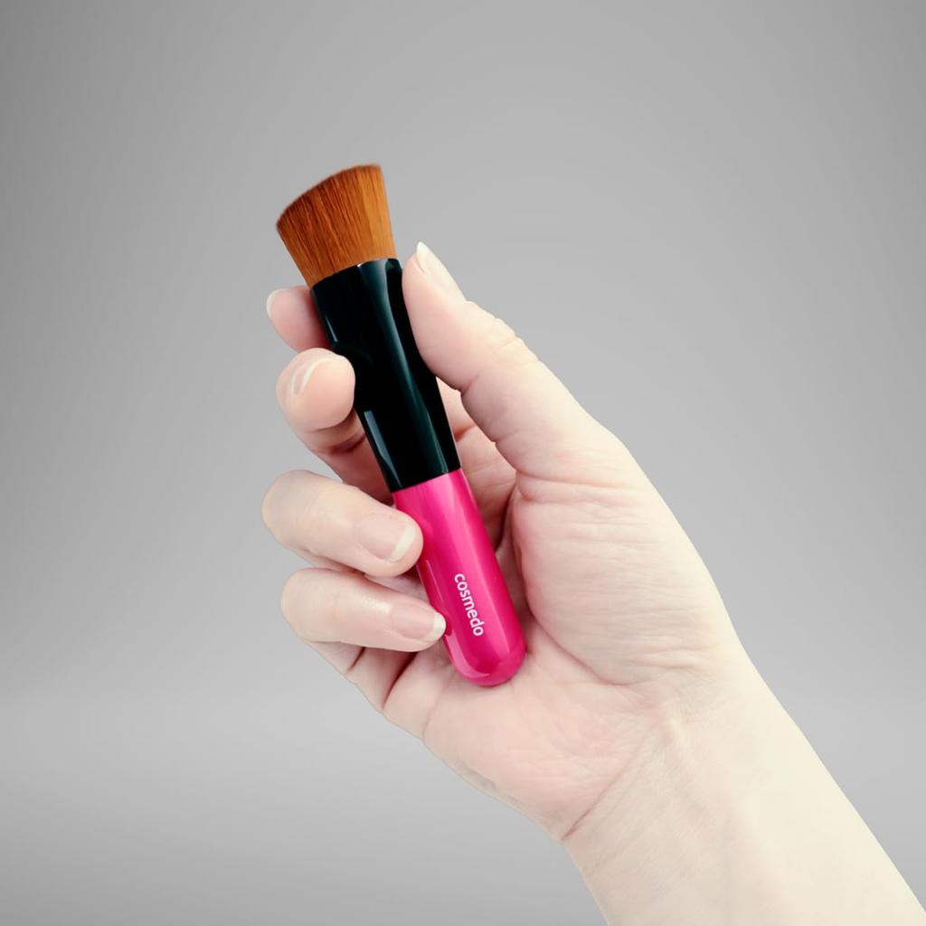 Кисть для макияжа Kumano Fude Takumi Кисть для нанесения тональной основы Cosmedo Diagonal Flat PBT Сделано в Японии Жидкая тональная основа для лица и щек (Кисть для макияжа, Кисть, Кисть,