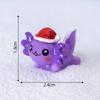 Colorful Resin Craft Christmas Hexagonal Dragon Snow Globe Miniature Cartoon Decoration