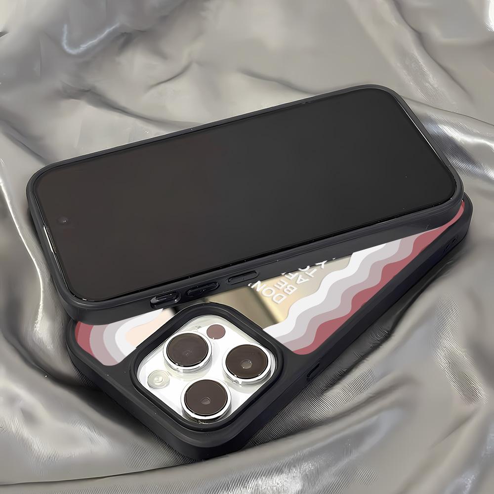 Mirror Phone Case for iPhone 15 11 13 14 for 15 16 Pro Max 12 13 16 Pro Cloud Flower and Animal Cute Style Phone Case