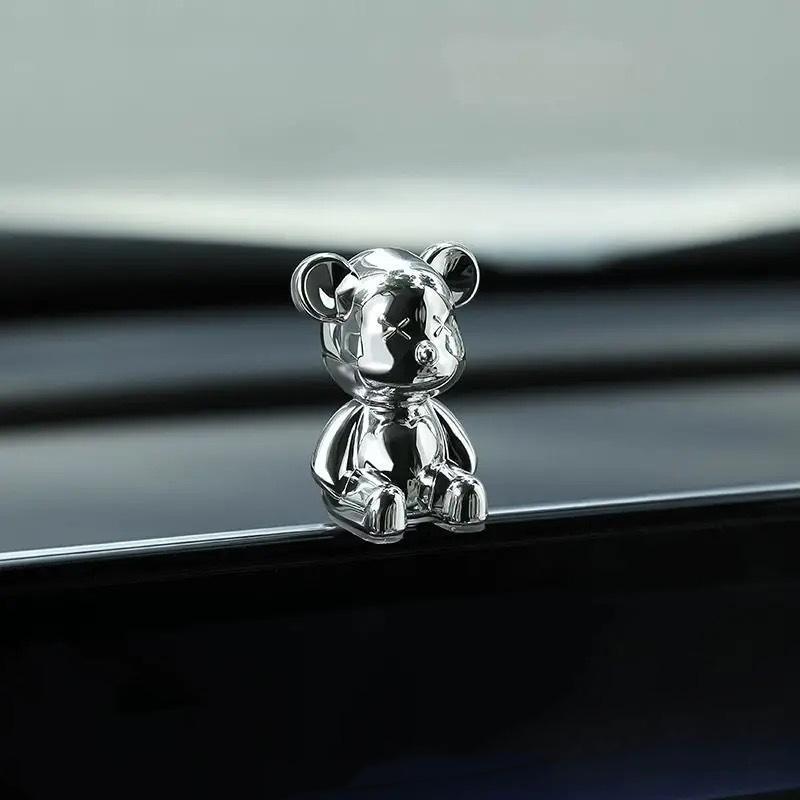 Cartoon Rabbit Bear Car Interior Decoration Center Console Decor Personality Room Table Desk Home Office Miniature Figurines