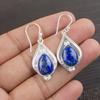 Lapis Lazuli Earrings Handmade Jewelry, 925 Solid Sterling Silver Earrings Designer Gemstone Jewelry Earrings, Gift For Mom