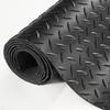 Diamond-Plate Rubber Flooring Roll, 3 mm x 4 ft x 6 ft Garage Floor Mat, SBR Rubber Garage Flooring Roll, Easy to Clean, Diamond Plate Rubber Mat for
