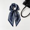 Double-layer scarf, streamer, women's cashew print silk scarf, long strip, high-end sense binding bag decoration, suit scarf, silk scarf wholesale