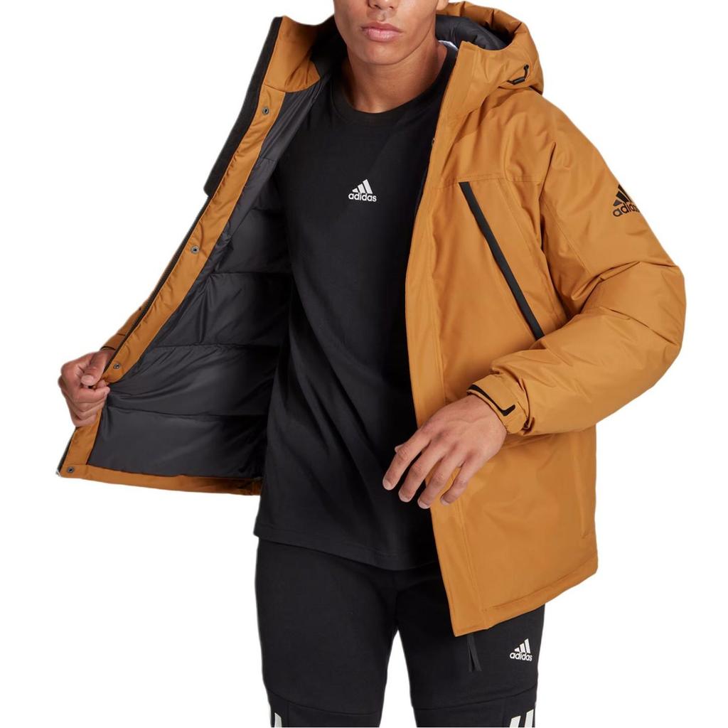 adidas Мужская желтая пуховая куртка HK2027