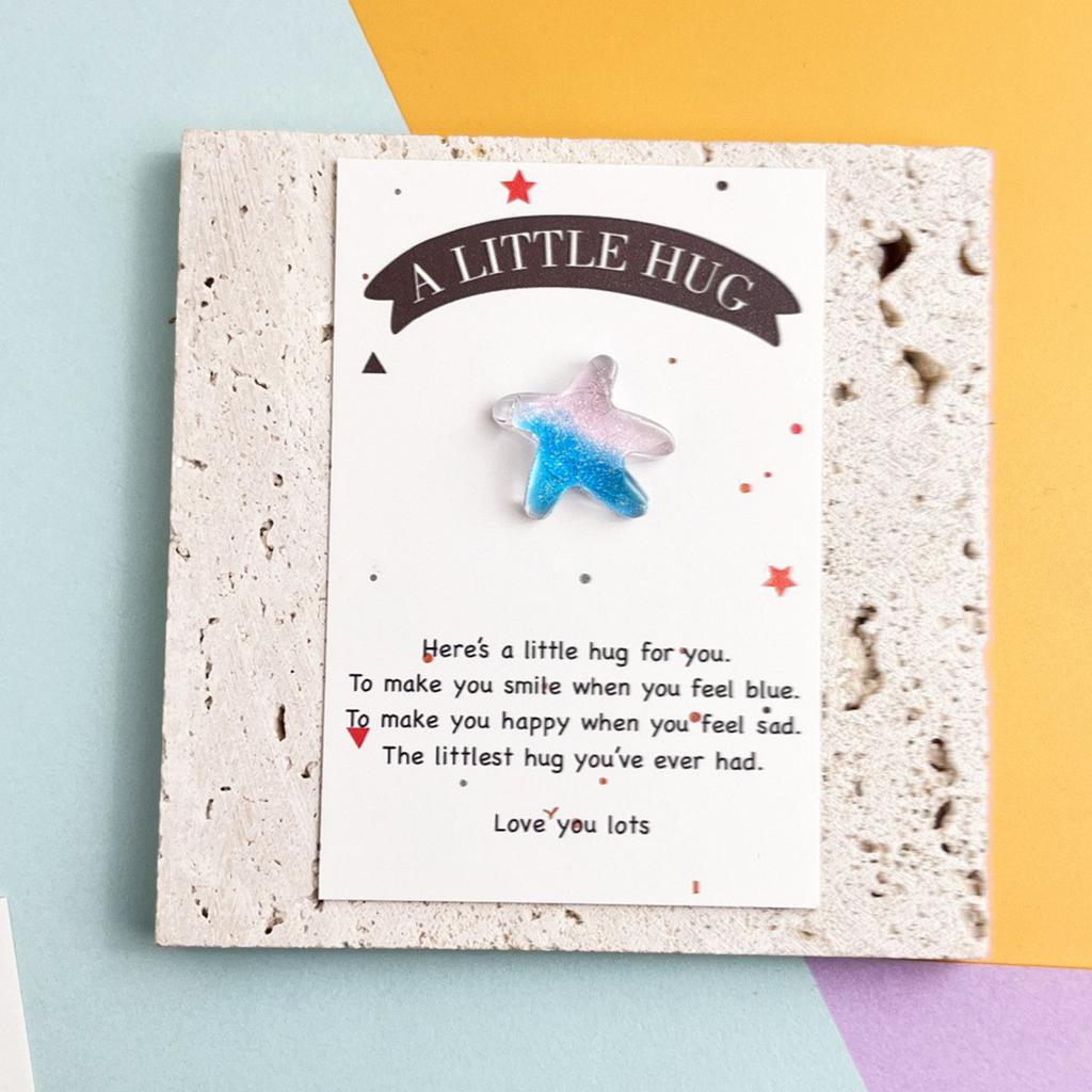 DIY Ocean Wind Animal Series Симпатичные сверкающие крабы для украшения аквариума с градиентом Карманные объятия Благословенная открытка 1 шт.