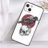 Crow Raven Dark Skull Case For iPhone 14 16 15 Pro Max 11 12 13 Mini 7 8 Plus X XR XS MAX Soft Shockproof Cover