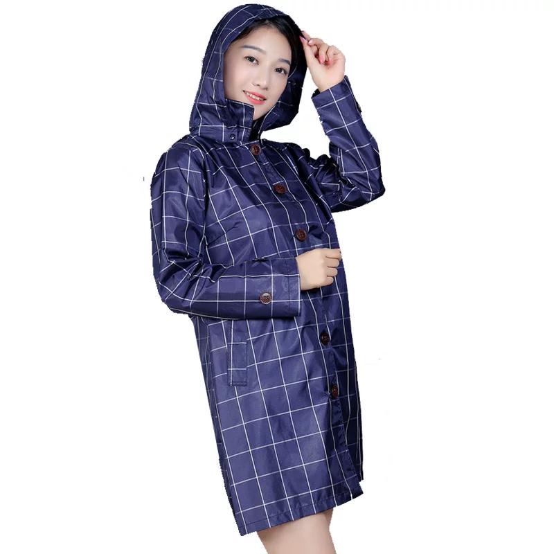 Raincoat Women Single Clothes Cute Adult Fashion Hiking Long Clothes Poncho Waterproof Breathable Trench coat Outdoor