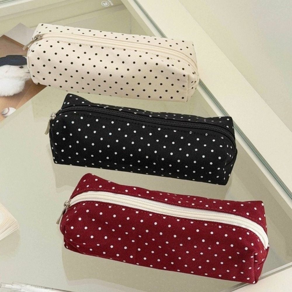 Large Capacity Stationery Pouch Canvas Pen Pouch New Pen Storage Bag For Students