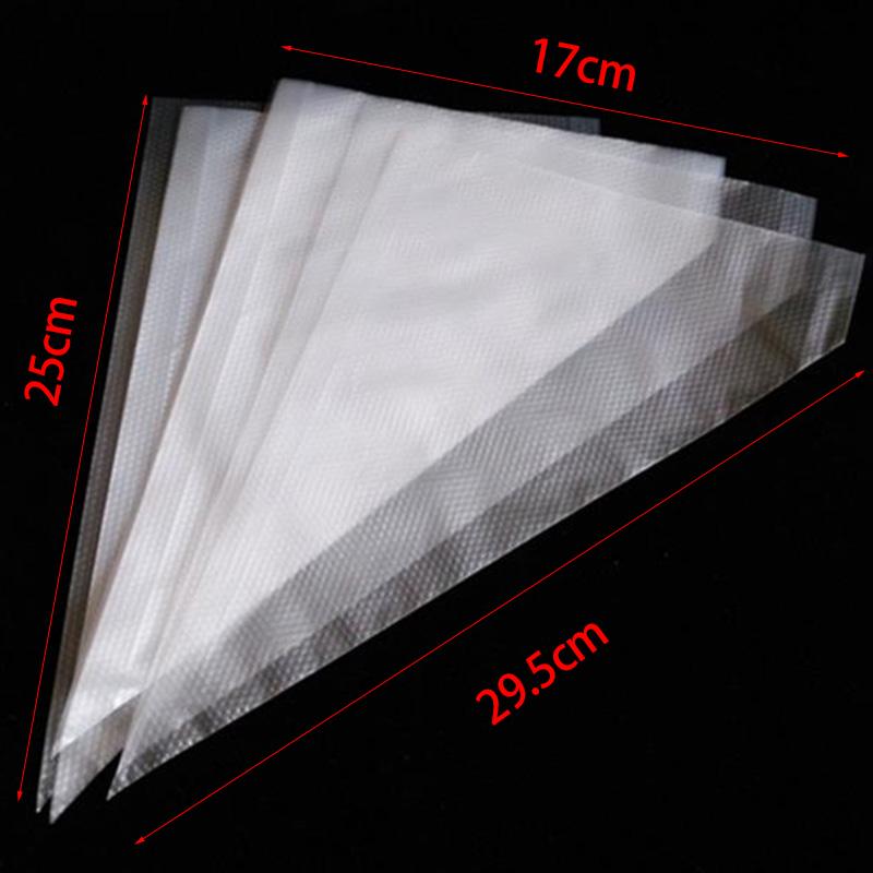100Pcs Plastic Disposable Cream Pastry Icing Piping Decor Bags Baking Tools