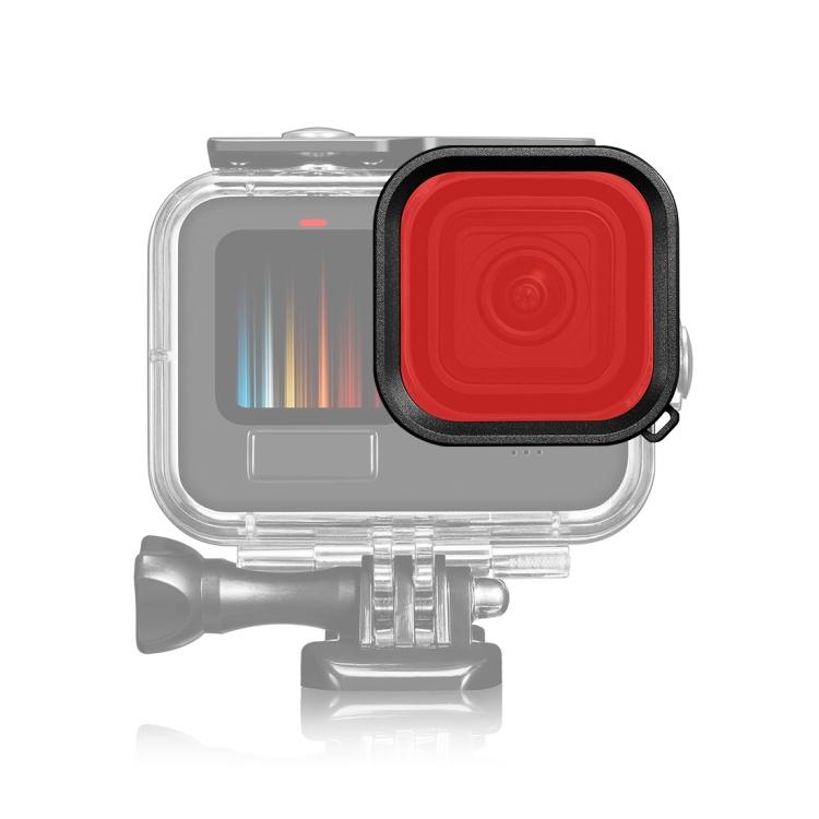 Квадратный корпус PULUZ Фильтр-линза для дайвинга (цветной) для GoPro HERO13 Black /12 Black /11 Black /10 Black /9 Black, Только для водонепроницаемого кейса PU527