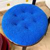 Extra Thick Fluffy Velvet Cushion Pad for Long Sitting - Large Round Chair or Floor Mat