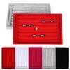Velvet Earrings Rings Ear Studs Jewelry Display Stand Holder Rack Organizer Tray
