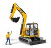 Caterpillar Koparka Z Figurką Bruder 02466 Seria Profi 1:16