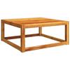VidaXL Garden Table 65x65x29 Cm Solid Acacia Wood, Garden Coffee Table, Garden Side Table, End Table, 4008157