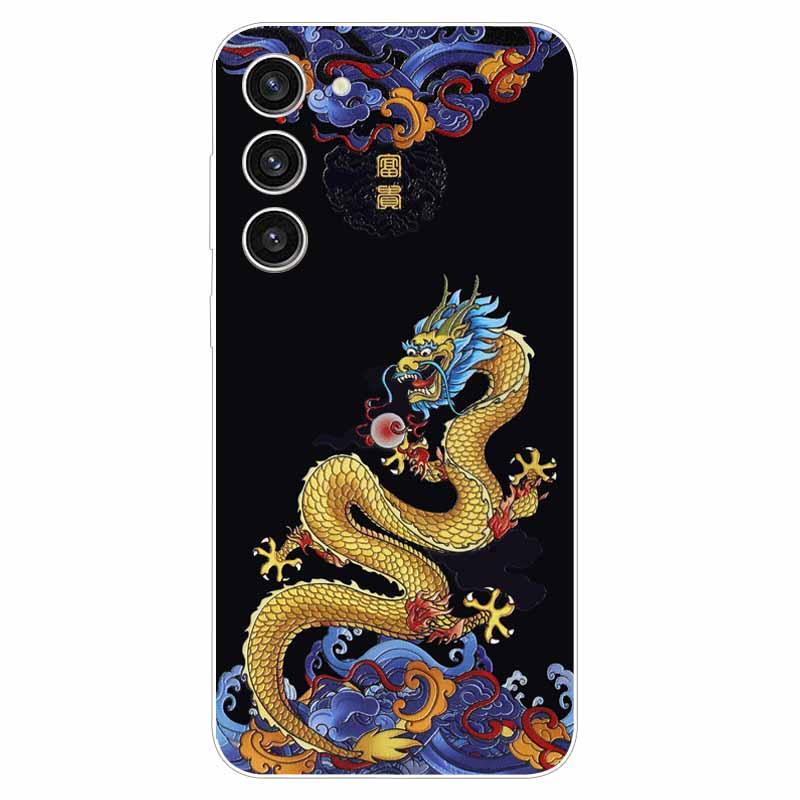Чехол для Samsung A25 ТПУ Расписной Космический Тигр Силикон для Samsung Galaxy A15 4G Мягкая Крышка для GalaxyA15 5G Ударопрочные Чехлы