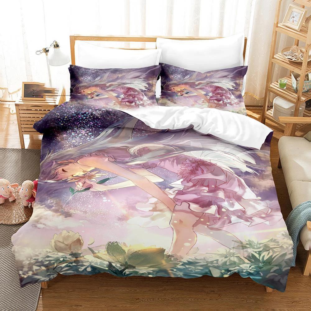 Kawaii Girls Meiko Honma Bedding Collection Duvet Cover Comforter Bed Collection Quilt Cover Pillowcase King Queen Twin Size Boys Girl Adult