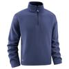 Mens Quarter Zip Pullover Long Sleeve Stand Collar Fleece Tops Long Sleeve Warm Winter Fall Casual Athletic Workout Mock Neck Polo Sweatshirts for Men