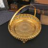 Alloy Dessert Plate Round Cake Plate Platters Fruit Tray  Living Room
