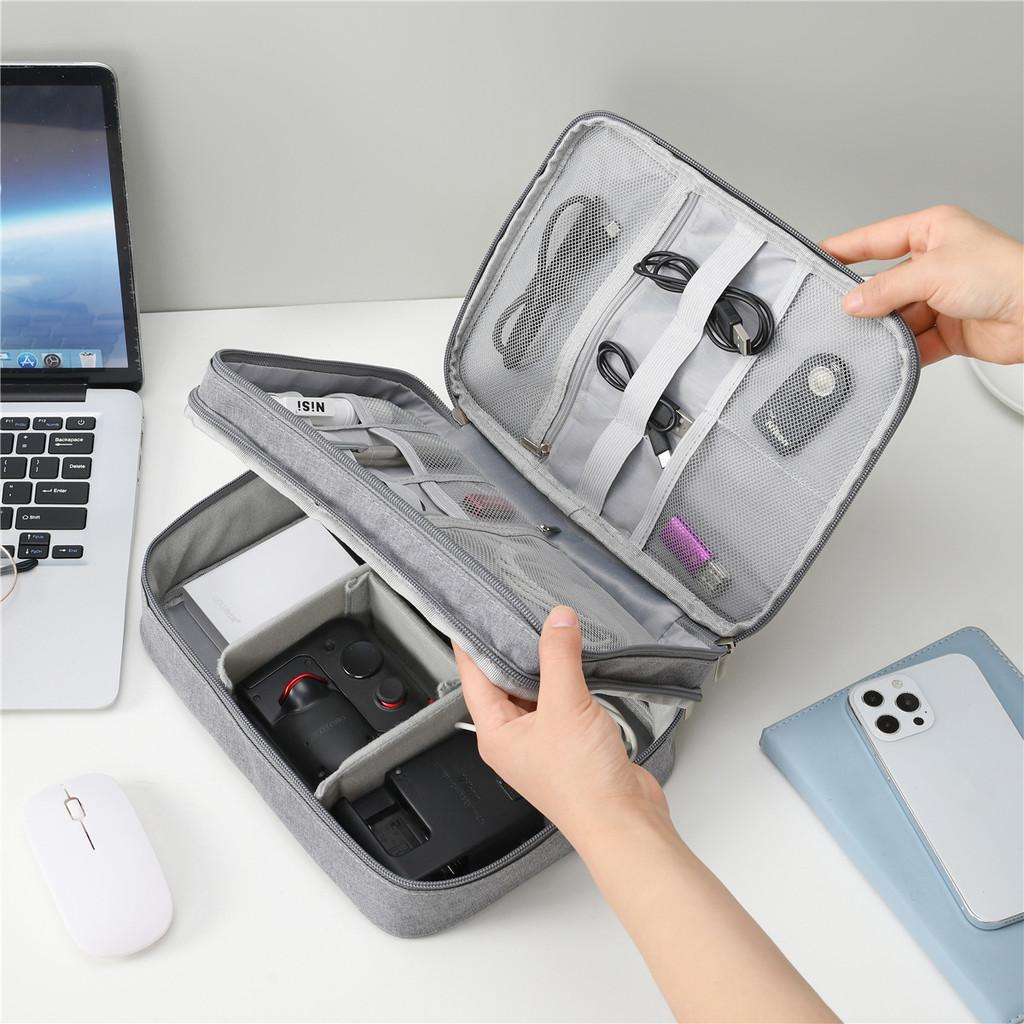 Travel Digital Storage Case With Shockproof Design For Power Banks And Headphones