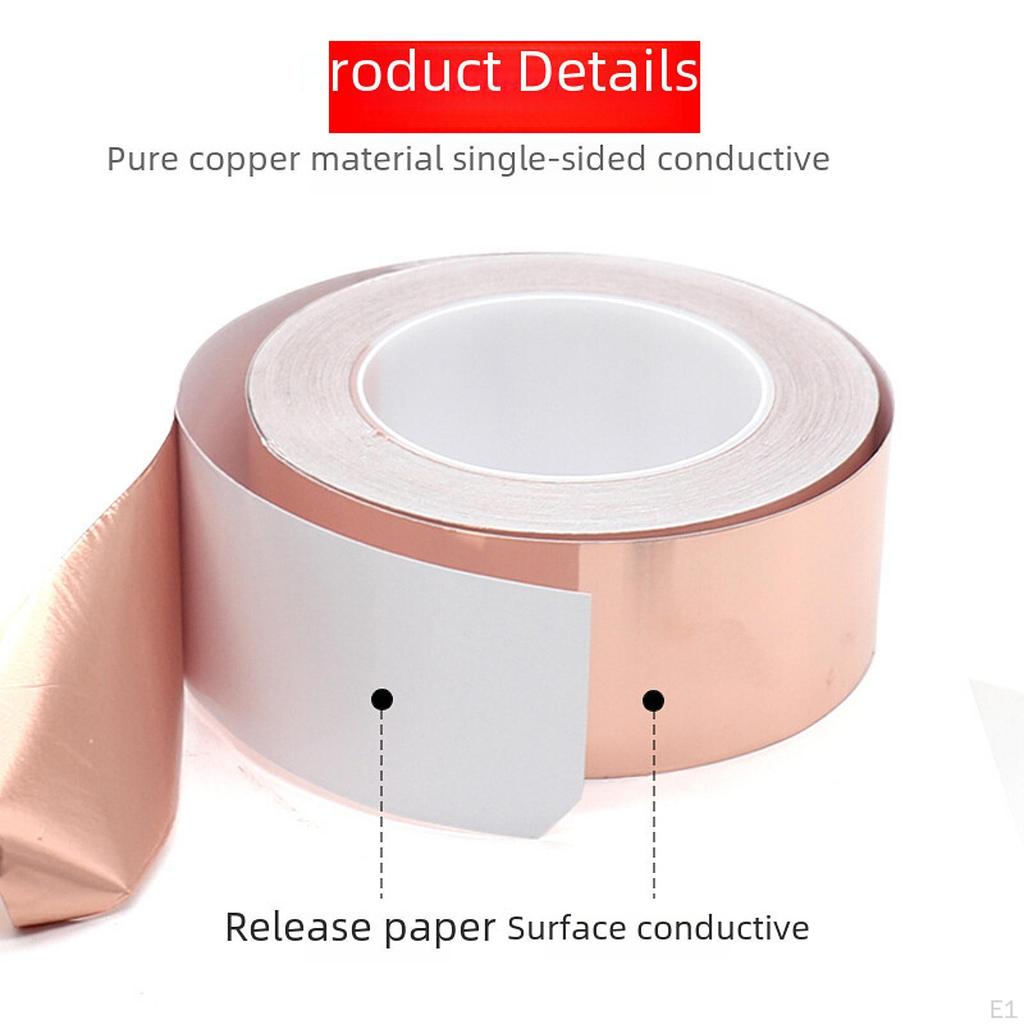 Медная лента самоклеящаяся Emi экранирующая поверхность проводящая металлическая фольга для паяльной цепи