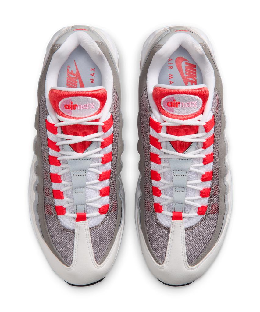 Nike Air Max 95 Big Bubble W - White:Pink Rise:Wolf Grey:Light Crimson / Hj5996-101