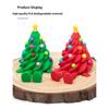 Милые настольные украшения на Рождество, напечатанные на 3D-принтере, Рождественские елки с красочными соединениями и подвижными формами, Рождественский подарок, украшения