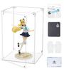 COOLTAKU Figure UV Magnetic Magnetic Front Collection More Assembled Acrylic Display Stain Cleaning Cloth Figure Storage 20 X Depth 20 X Height White