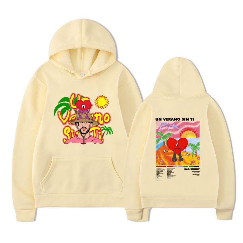 New Album Un Verano Sin Ti Peripheral Hoodie Bad Bunny Hooded Sweater Men And Women