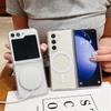 Samsung Z Flip 6 Прозрачный Магнитный Чехол с Подушкой Безопасности Ударопрочный S26+