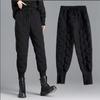 Women Winter Sports Pant Solid Color Elastic Waistband Leisure Versatile Pants Warm Comfortable Trousers