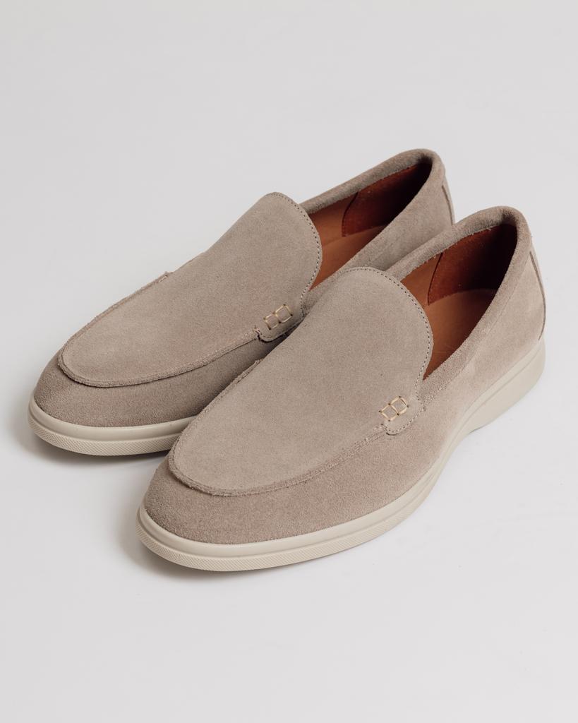 Лоферы мужские Krula 8221 40 светло-бежевый замша