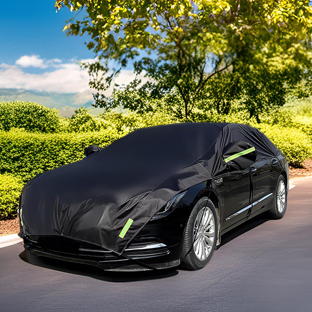 Чехол на половину автомобиля Konnfeir, ткань 210D Polyester с тонкой хлопковой подкладкой, Чехол, (Седан)