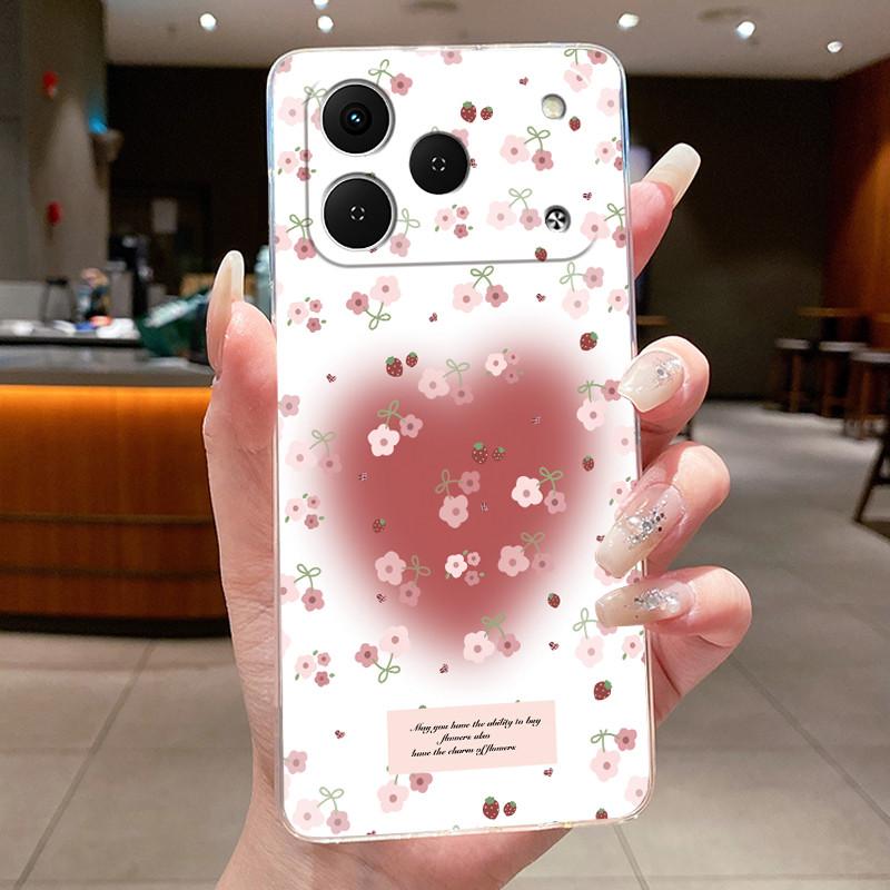 Case For Tecno Spark 50 2026 Phone Case KN4 Luxury Fashion Butterfly Flowers Soft Clear Silicone Cover For Tecno Spark50 Casing