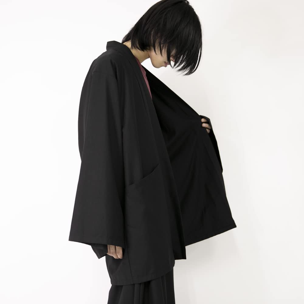 Yukata Motif Japanese Style Cardigan Jinbei Japanese Clothes Hakama Haori Large Size Loose Mode Fashion Unique Summer Cardigan Hakama Plain Simple