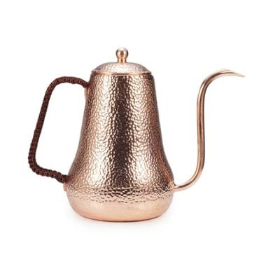 Горшок из чистой меди ручной работы - Капельный горшок из чистой меди - Кофейник для меди капельного типа - Кофейник из чистой меди с узким горлышком (900мл500мл) (900мл)