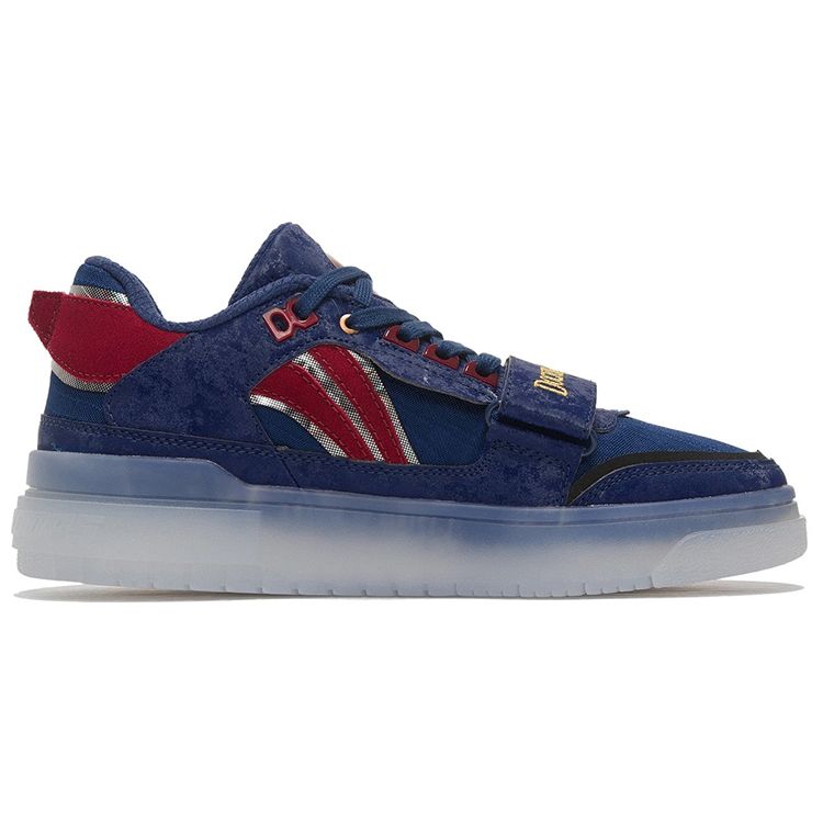 Li Ning Rookie Comfortable Casual Low Top Retro Basketball Shoes Men Sneakers Navy-Blue ABCS049-11