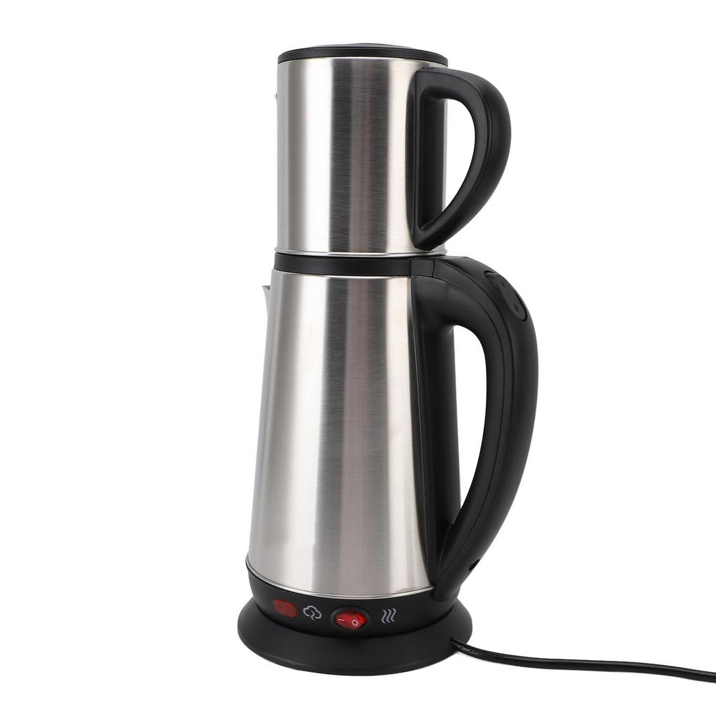 1 л и 2 л Чайник для черного и травяного чая из нержавеющей стали Электрический турецкий чайник Набор Двойной чайник Турецкий заварочный чайник Набор для дома
