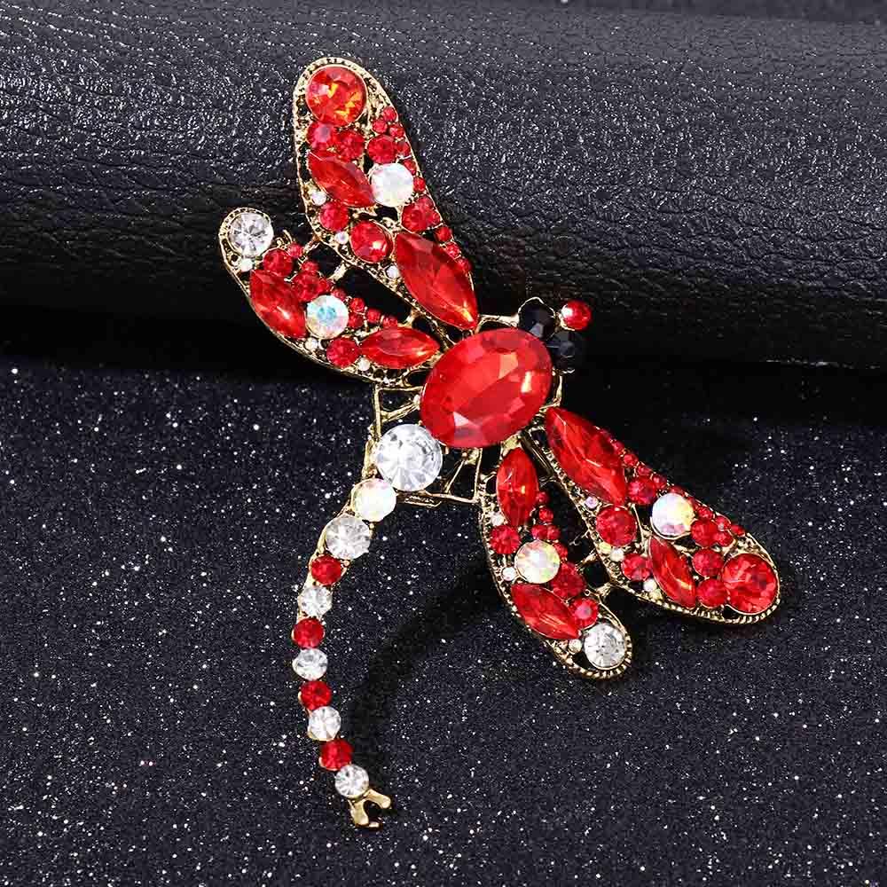 Boys Zinc Zinc Alloy Transparent Wings Women Brooch Korean Style Badge Dragonfly Brooch Clothes Accessories