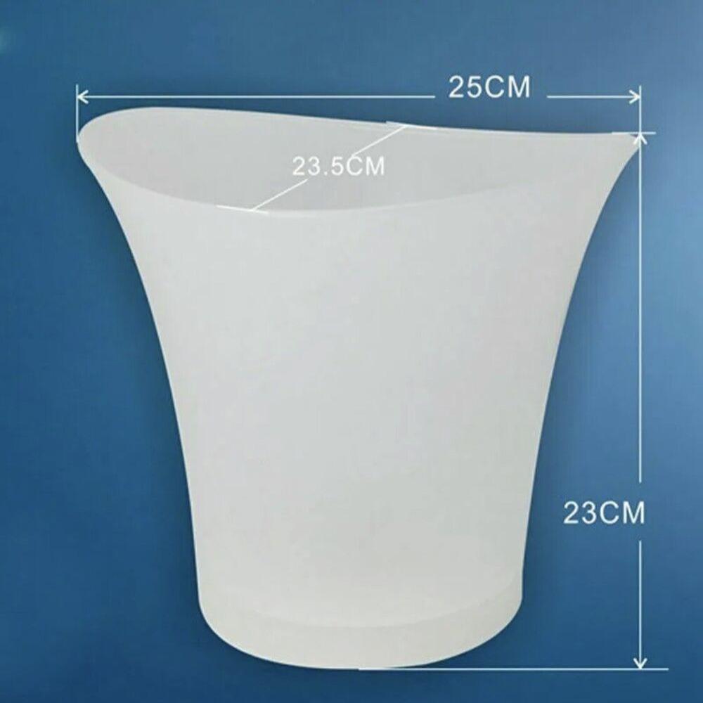 Светящаяся настольная лампа для вечеринок, светодиодная лампа для ведра со льдом, 5 л, меняющая цвет