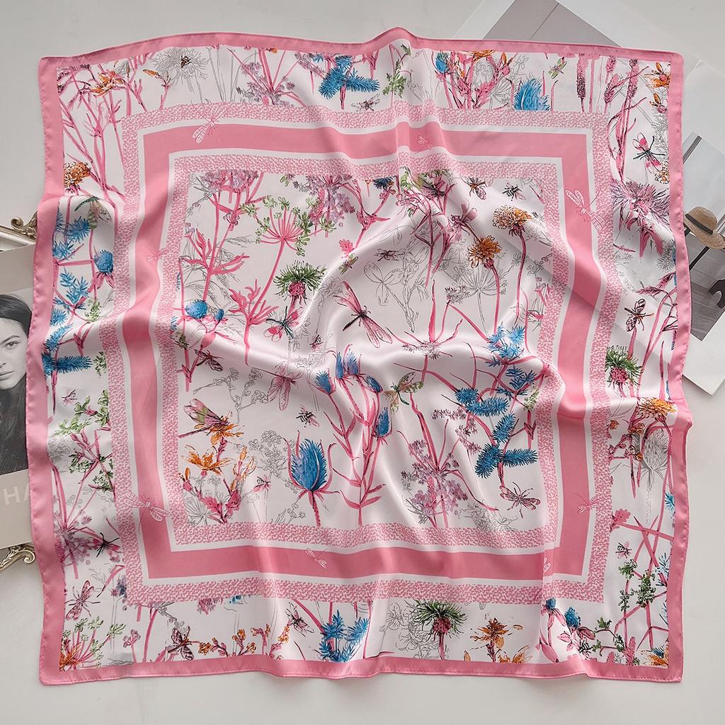 Spring/Summer Square Scarf Ladies' Luxurious & Elegant Paisley Printed Bandana Scarf, Perfect For Daily Wear And Gift Giving