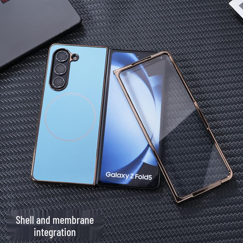 AG Матовый Магнитный Чехол для Samsung Z Fold 7 - Интегрированная Пленка и Защитный Корпус для Fold 6