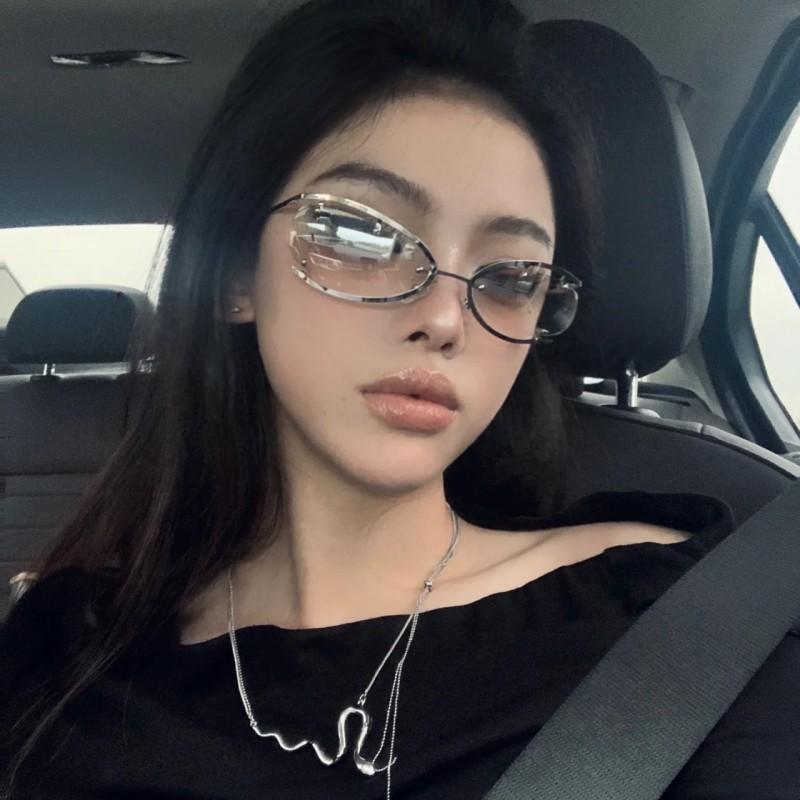 Квадратные женские солнцезащитные очки Y2K винтажные маленькие прямоугольные линзы женские завязки солнцезащитные очки мужские ретро очки будущих технологий